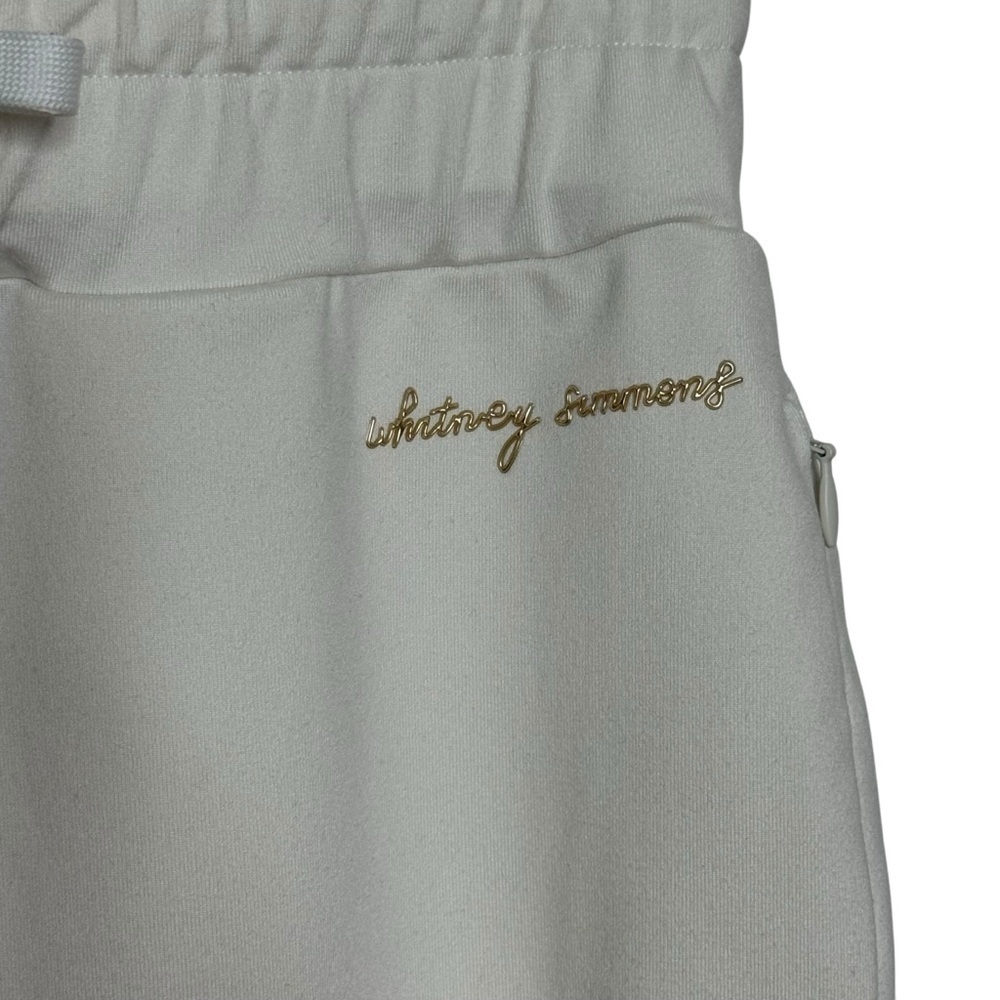 Gym Shark Whitney Simmons Ivory Tapered Athletic
Sweats Stretch Womens SZ. M - Picture 11 of 15